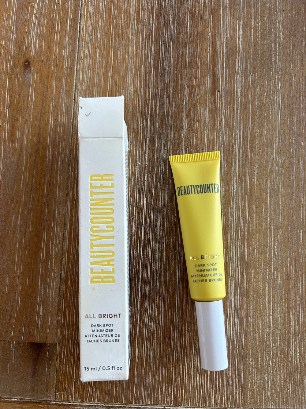 beautycounter Yellow All Bright Dark Spot Minimizer Tube
